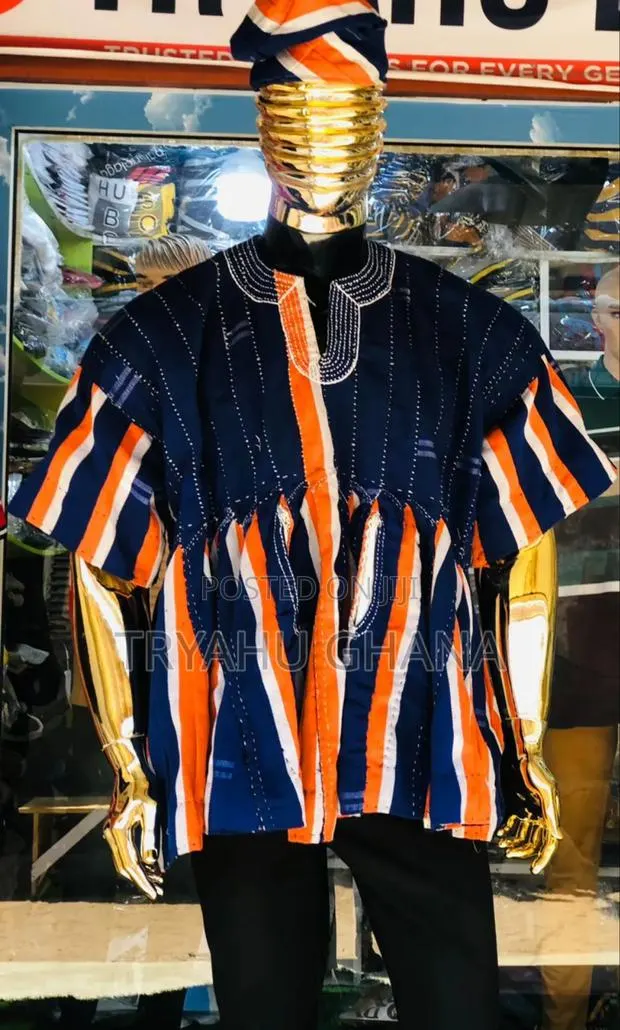 Shop Men’S Batakari Smock Ghana | Authentic Fugu – Tryahu · Photo 1