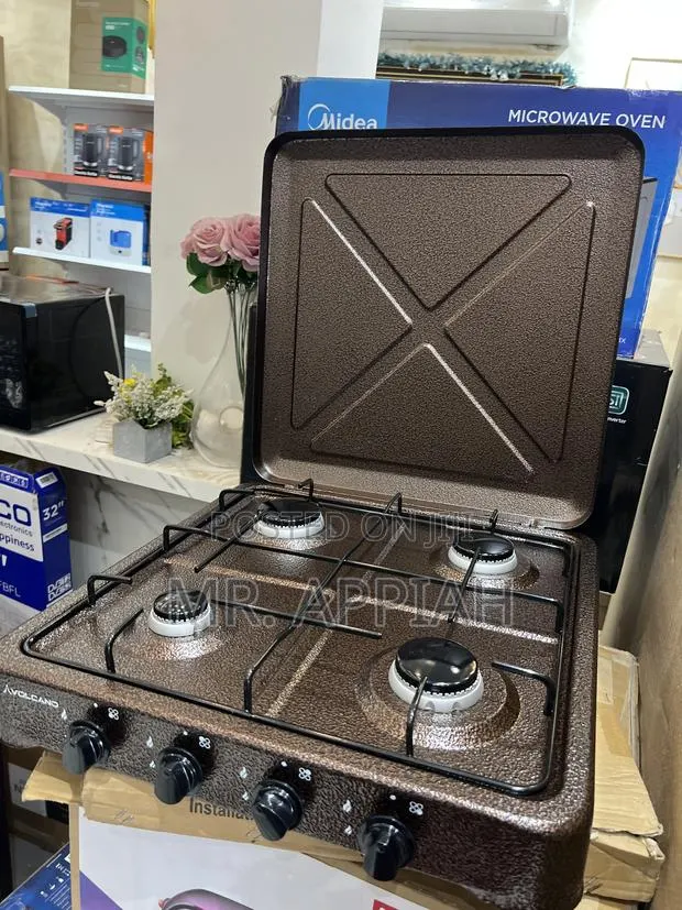 Unique Volcano Table Top Cooker(Brown)4 Gas · Photo 1