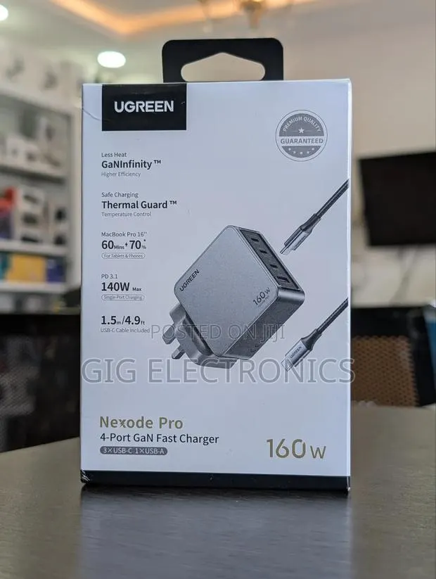 Ugreen 160W Nexode Pro GaN Fast Charger With Type-C to Type-C Cable · Photo 1