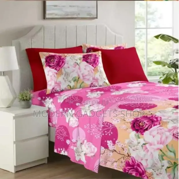 Cotton Fitted Bed Sheet 6pcs Set · Photo 1