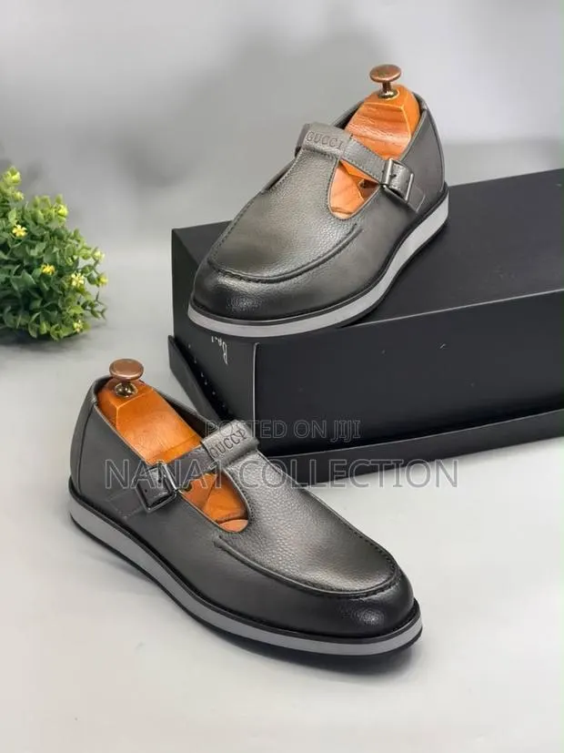 Unisex Leather Monk Strap Shoes · Photo 1