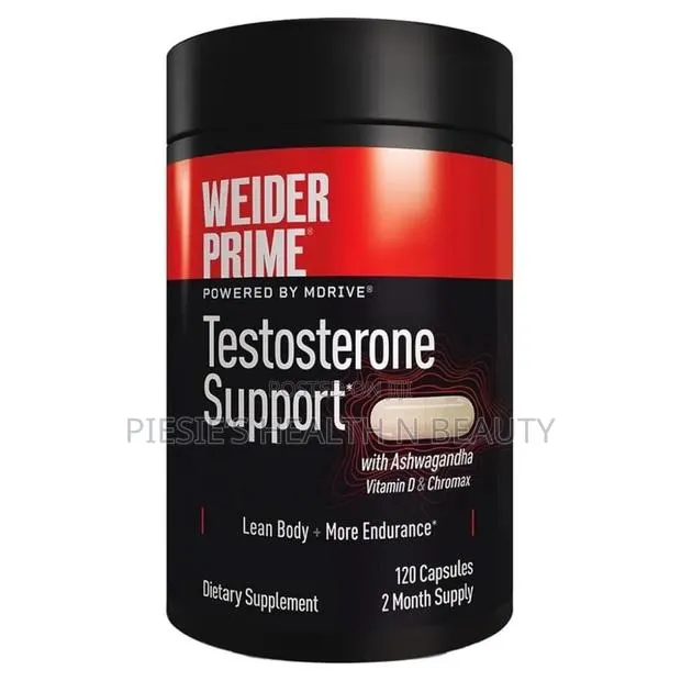 Weider Prime Testosterone Support - Men's Nutrition, 120 Capsules · Photo 1