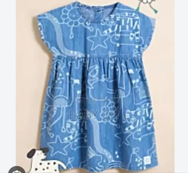 George Stripped Short Sleeves Baby Shirt Dress · Photo 1