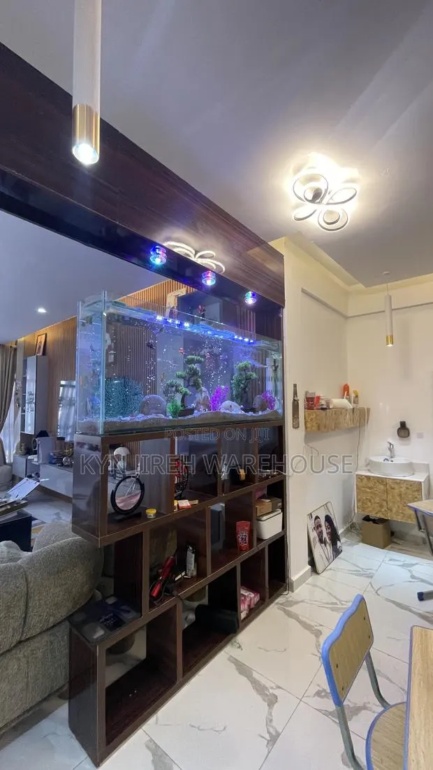 Shelves Mount Aquarium With Fishes · Photo 1