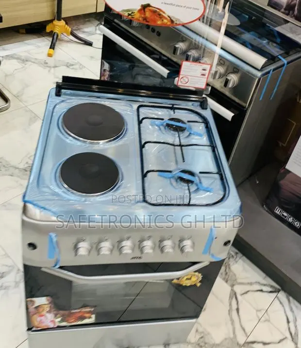 Quality Sleek Ferre 60×60cm 2-Electric 2-Gas Cooker With Oven Grill · Photo 1