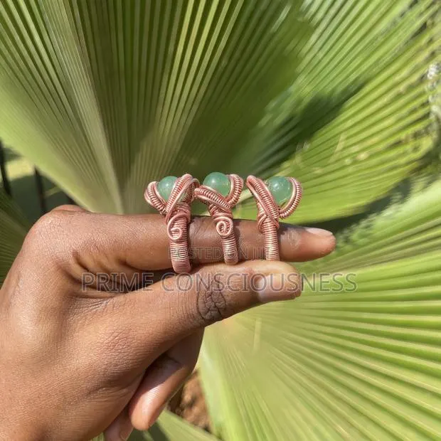 Green Aventurine, Amethyst and Tiger Eye Rings · Photo 1