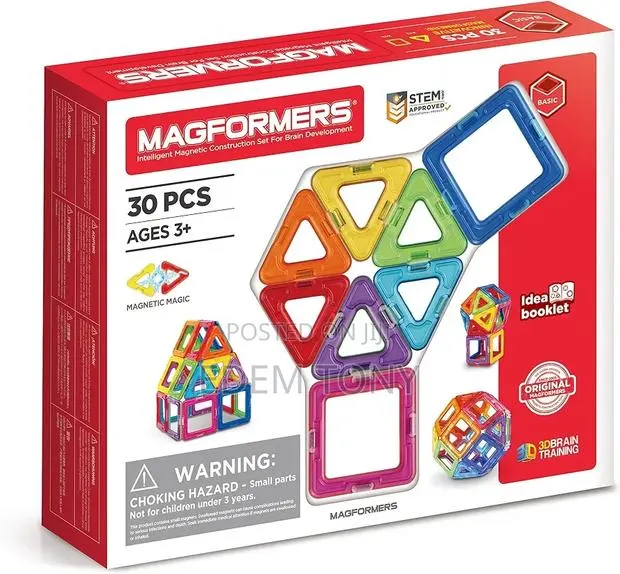 Magformers 30-Piece Magnetic Tiles STEM Set · Photo 4