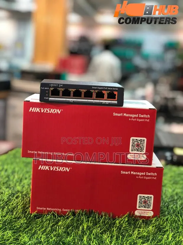 Hikvision DS-3E1506P-EI/M 4 Port Gigabit PoE Smart Managed Switch · Photo 1