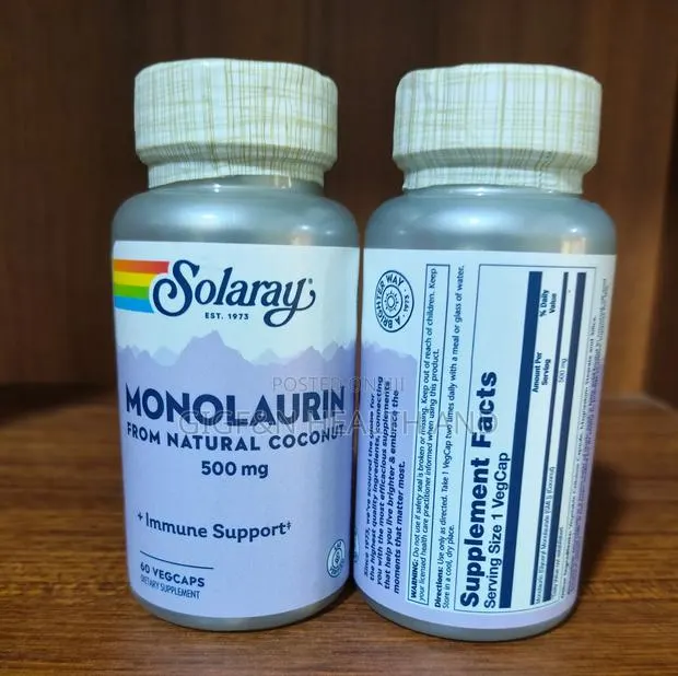 Monolaurin, 500mg, 60 Vegcapsules · Photo 1