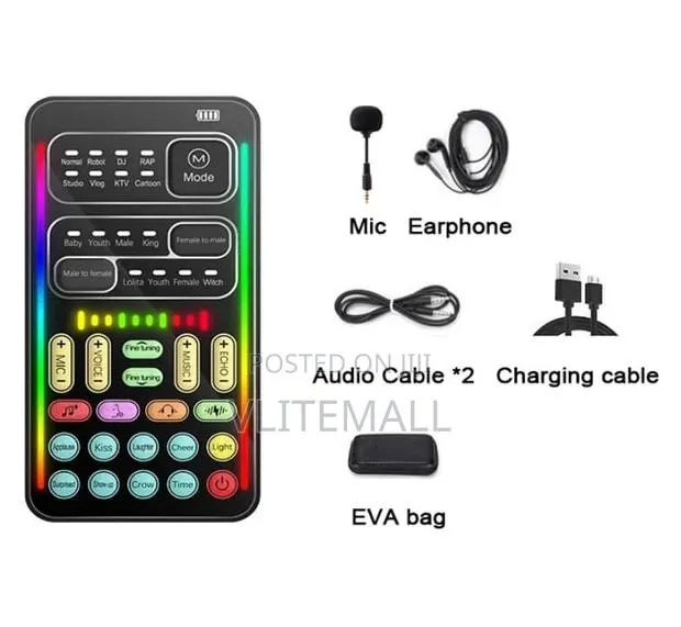 New I9 Multi-Functional Voice Changer With 8 Sound Effects · Photo 1