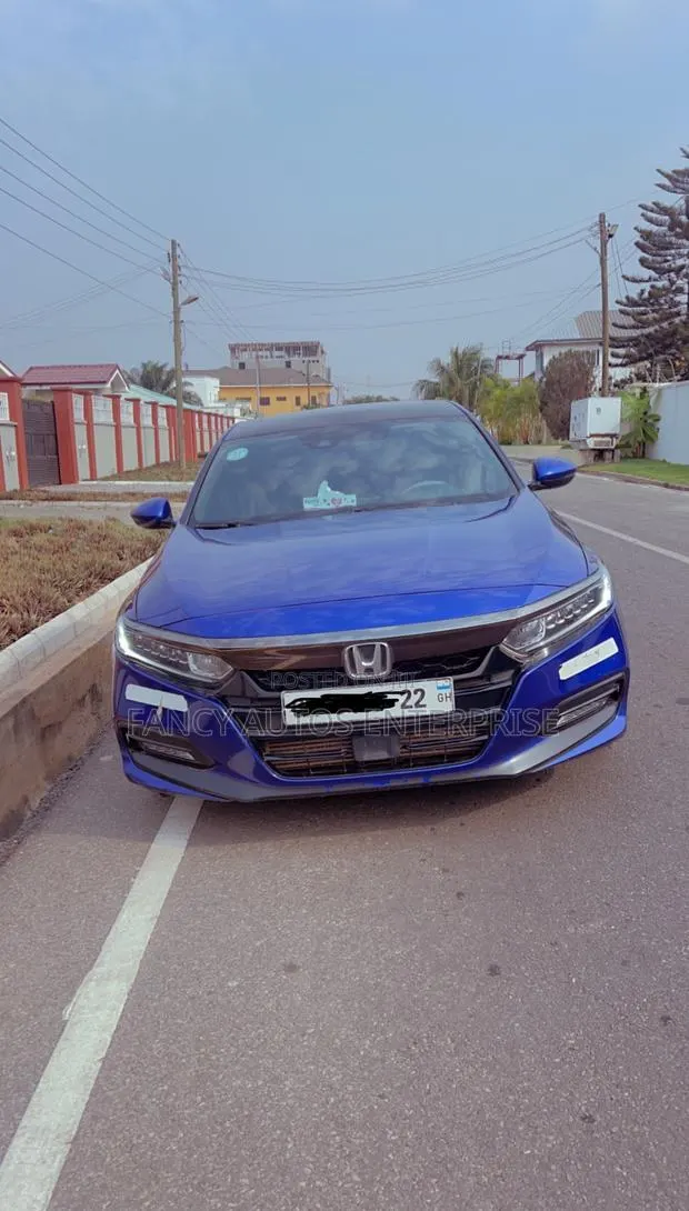 For Rent, Blue 2018 Honda Accord Sport. · Photo 1