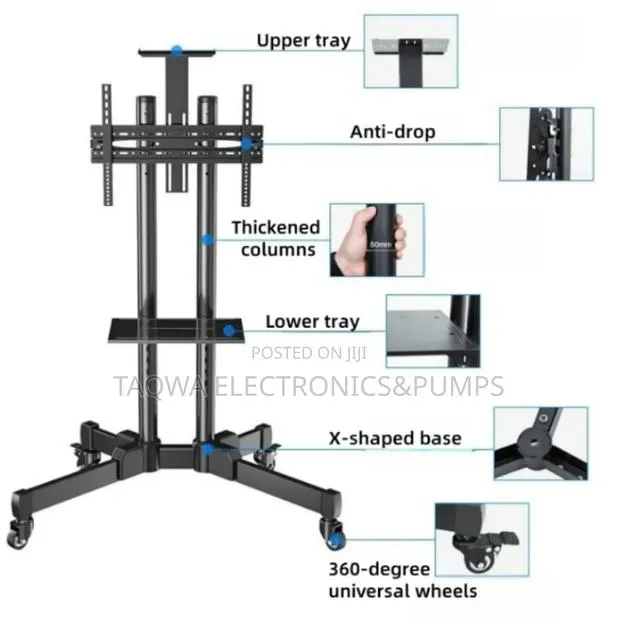 Could Take From 32 to 70 Inches \Universal Mobile Tv Stand · Photo 1