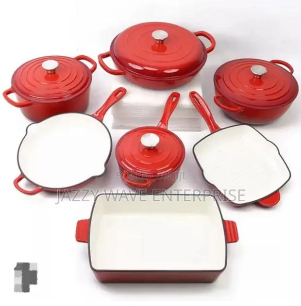 7 Set Cast Iron Nonstick Cookware · Photo 1