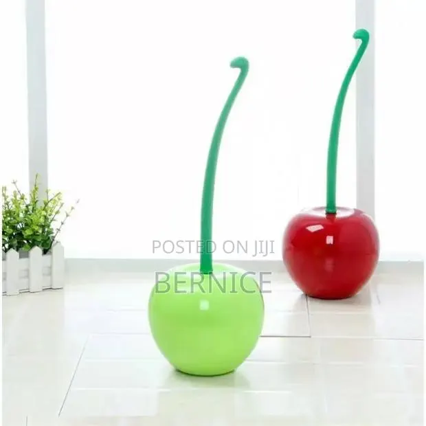 Cherry-shaped Toilet Brush With Holder · Photo 1