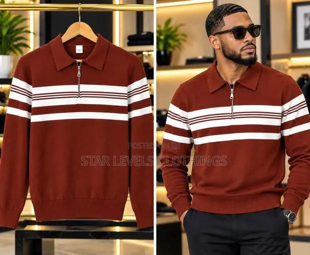 Quarter Zip Knitted Sweater Available in All Colors and Sizes · Photo 1