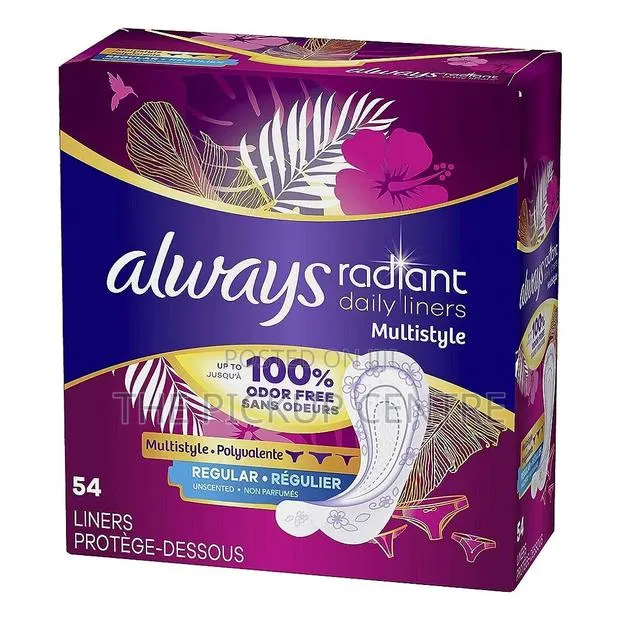 Always, Radiant Daily Liners for Women, Regular Length-54pcs · Photo 1