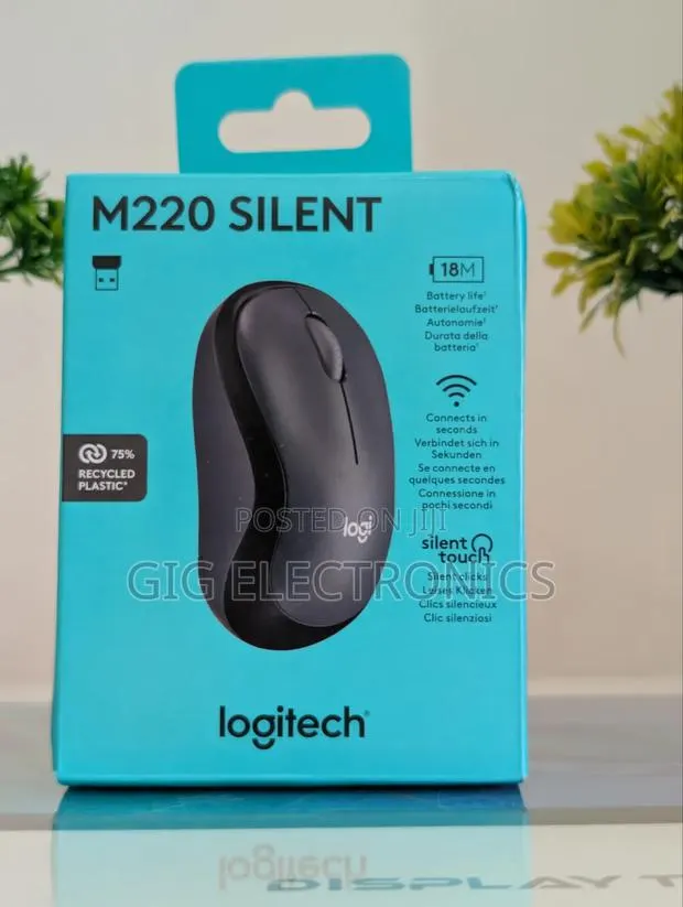 Logitech M220 Silent Mouse, Wireless Black · Photo 1