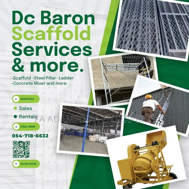 Galvanize Scaffold Or Scaffolding Available For Rentals