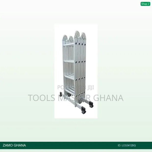 4x3 Steps Foldable Ladder Aluminium - Lcg3412bq · Photo 1
