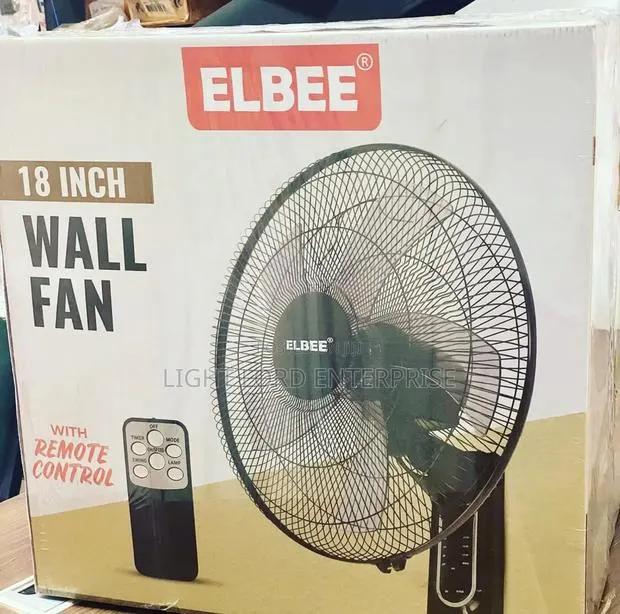 Elbee Wall Fan With Remote Control · Photo 1