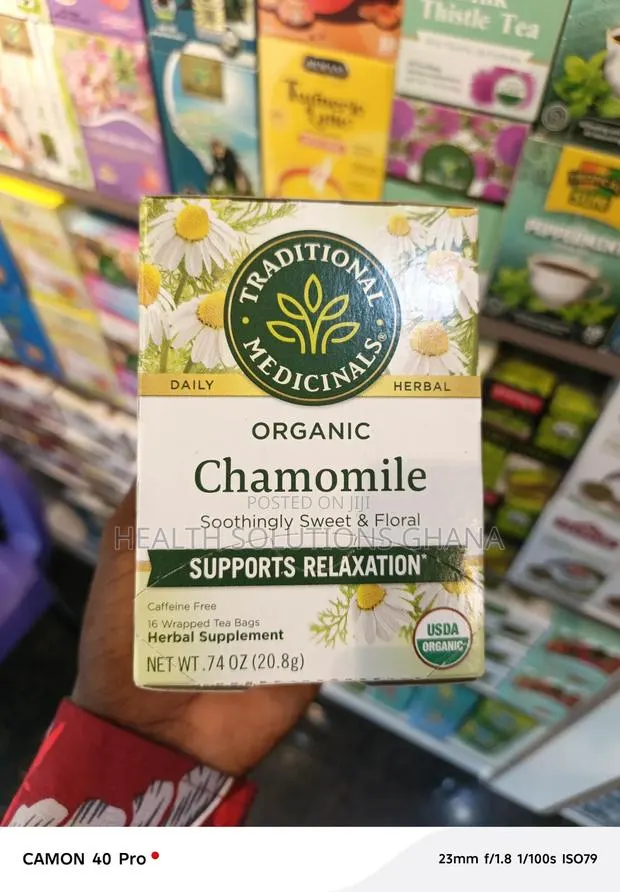Traditional Organic Chamomile Tea for Calm Relaxation Support · Photo 1