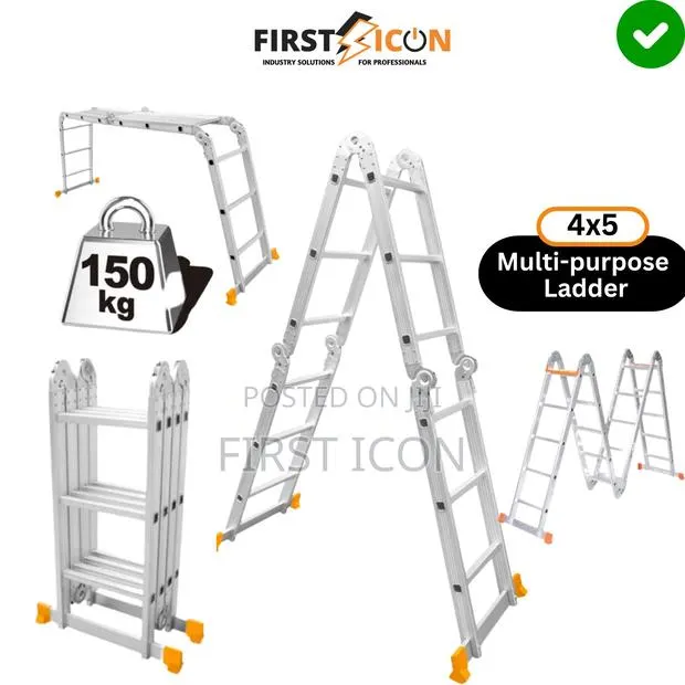 4x5 Step Multi-Purpose Aluminum Folding Ladder - Dingqi Cz10503 · Photo 1