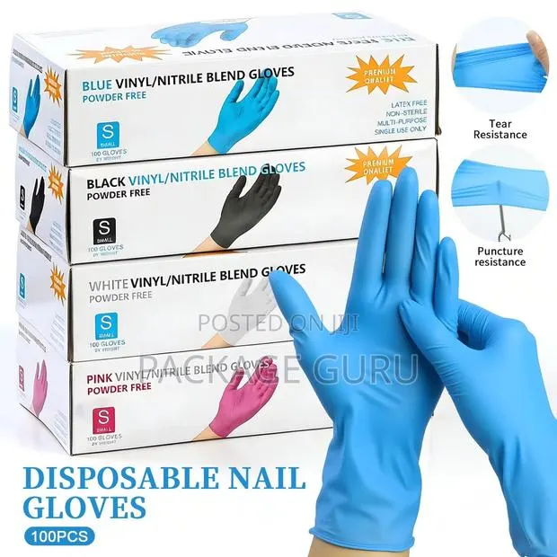 Vinyl/Nitrile Blend Hand Gloves · Photo 4