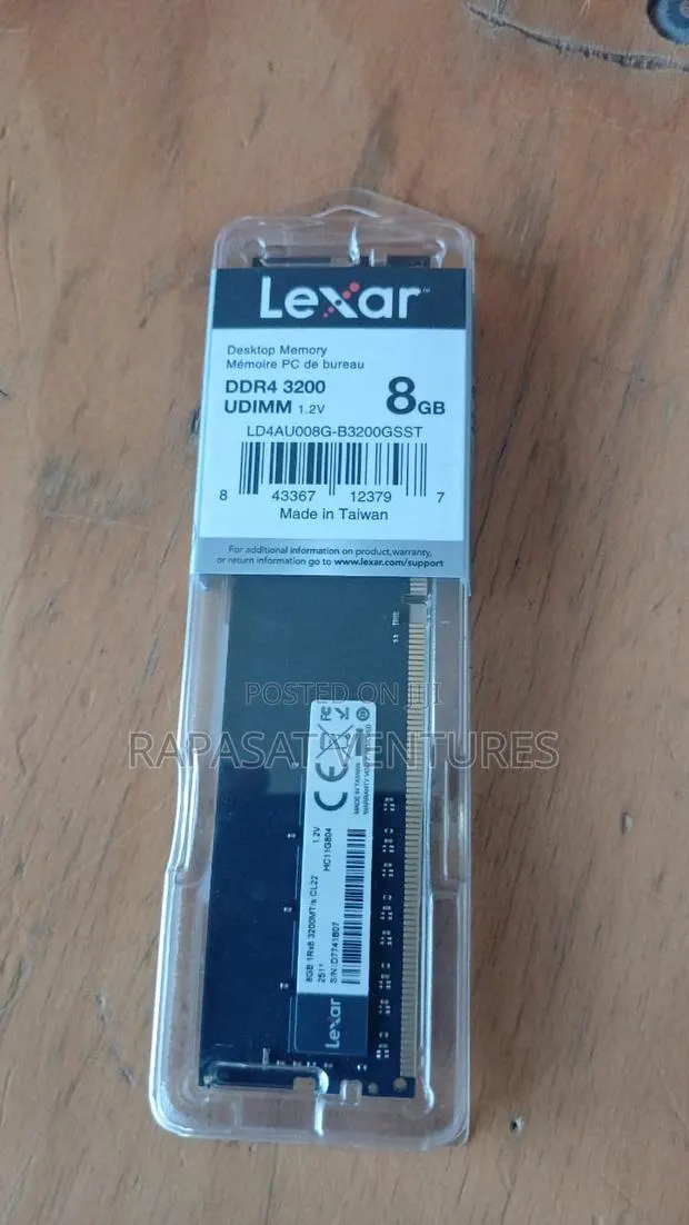 Lexar DDR4 3200 UDIMM 8GB Desktop Memory · Photo 1