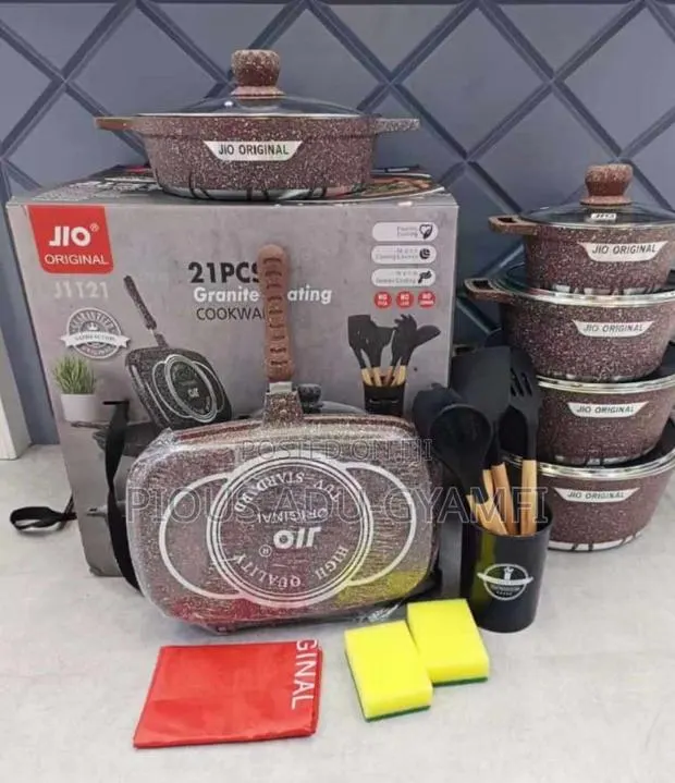 J10 21 Pieces Granite Cookware Set · Photo 1