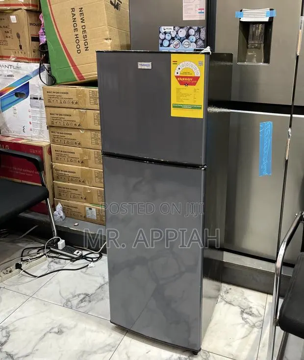 Extremely Classic Nasco 2 Door Refrigerator(Nasd2-13fl)Dark Gray · Photo 1