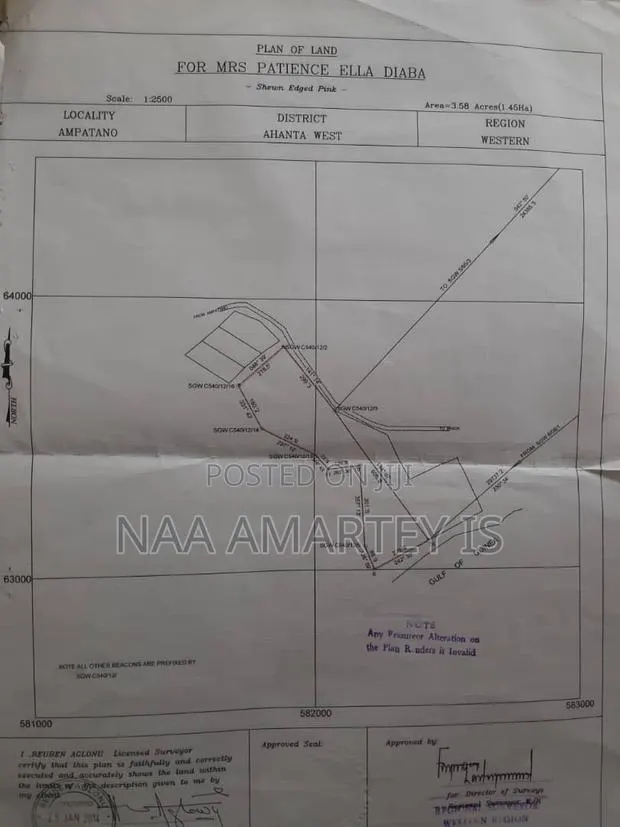3.58 Acres Beachfront Land for Sale – Kanfrakrom, Western Region · Photo 1