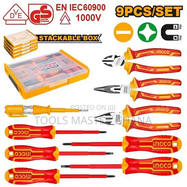 9 Pcs Insulated Hand Tools Set - Hktv01h091 · Photo 1
