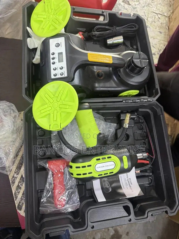 Electric Hydraulic Jack, Air Compressor, Major LED Light · Photo 1