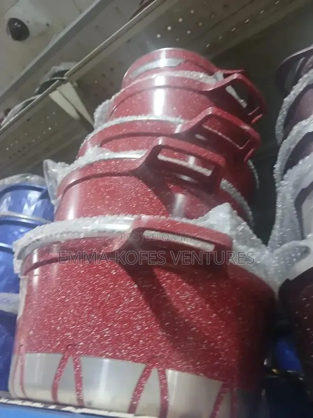 Brand New 5-Piece Red Granite Non-Stick Cookware Pot Set - Heavy Duty · Photo 1