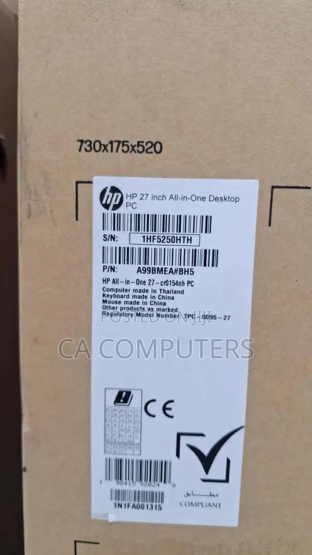 New Desktop Computer HP AiO 27 8GB Intel Core i7 SSD 512GB · Photo 1