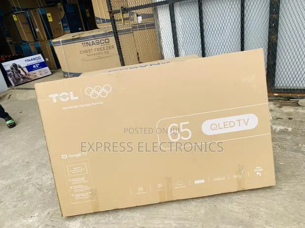 Brand New Sleek TCL TV 65 Smart Satellite Android UHD · Photo 1
