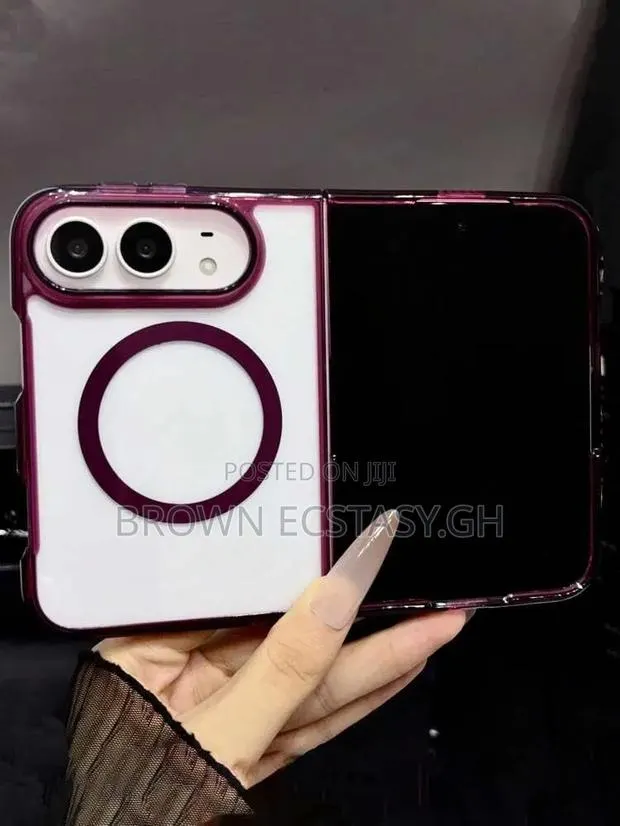 iPhone Duo Transparent Case With Burgundy Edges · Photo 1
