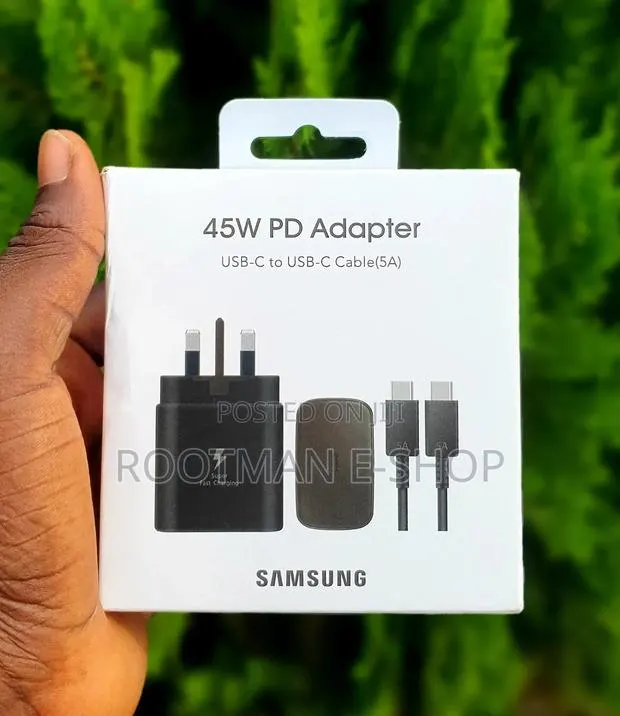 Original 45w Power Adapter Usb C Port (Samsung) · Photo 1
