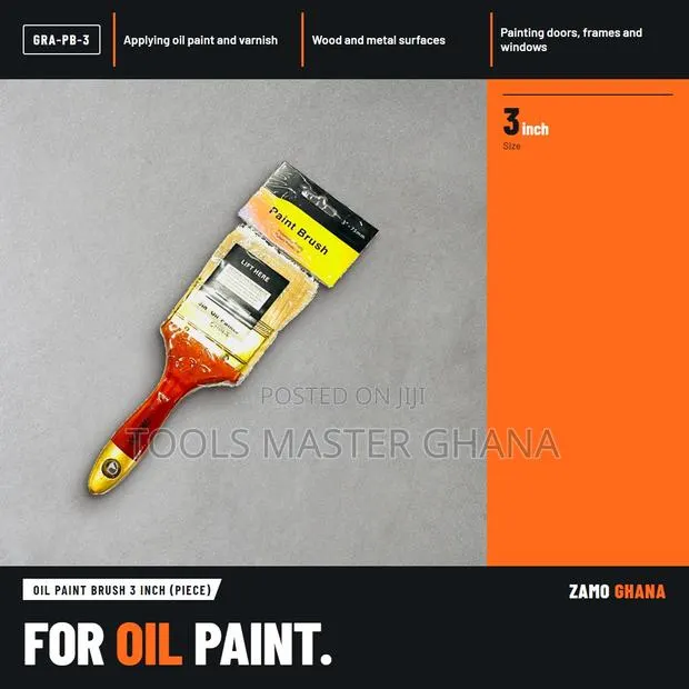 Oil Paint Brush 3 Inch (Piece) - GRA-PB-3 · Photo 1