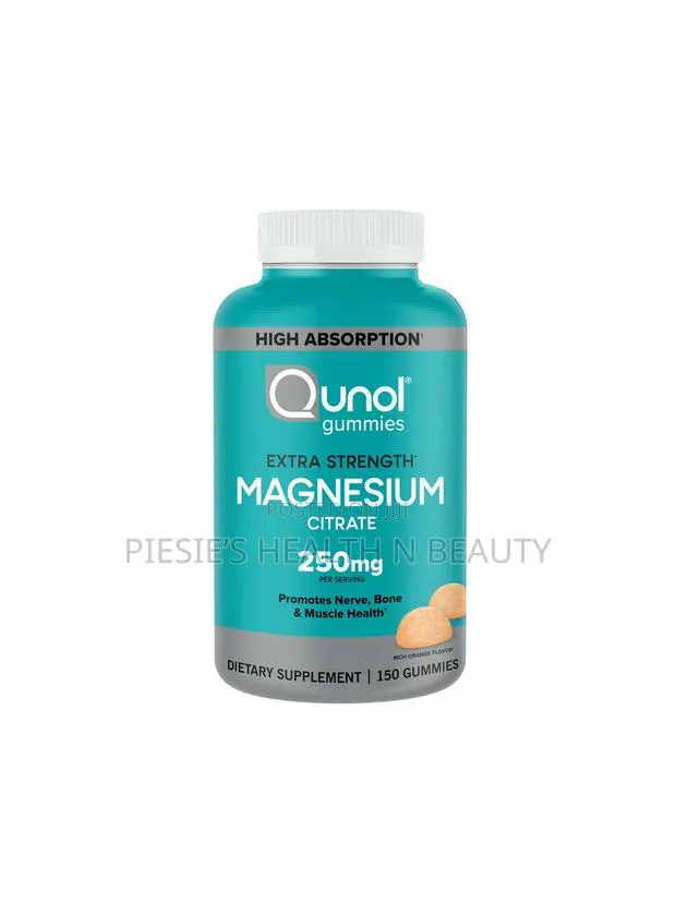 Qunol Magnesium Citrate – 250mg Extra Strength Support , 150 Gummies · Photo 1