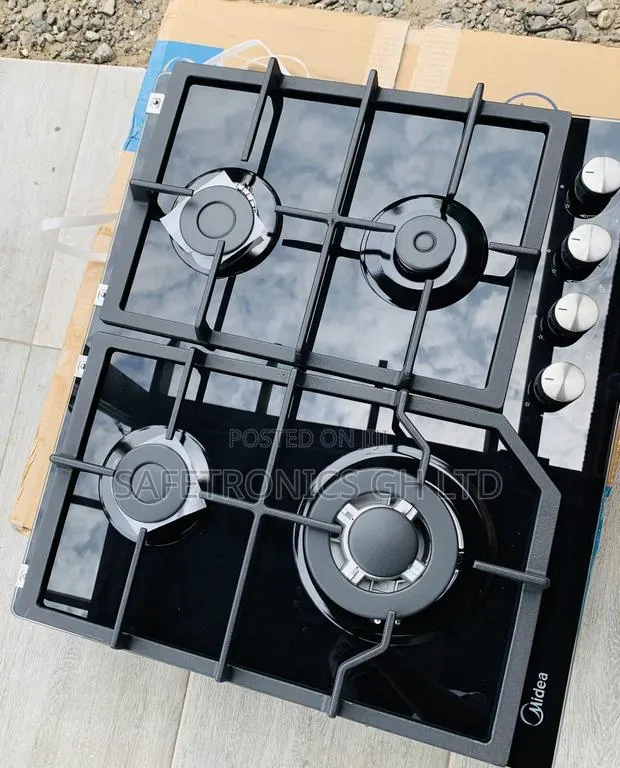 Check Out Midea 4 Burner 60cm Gas Hob – Black (60GJ084) · Photo 1