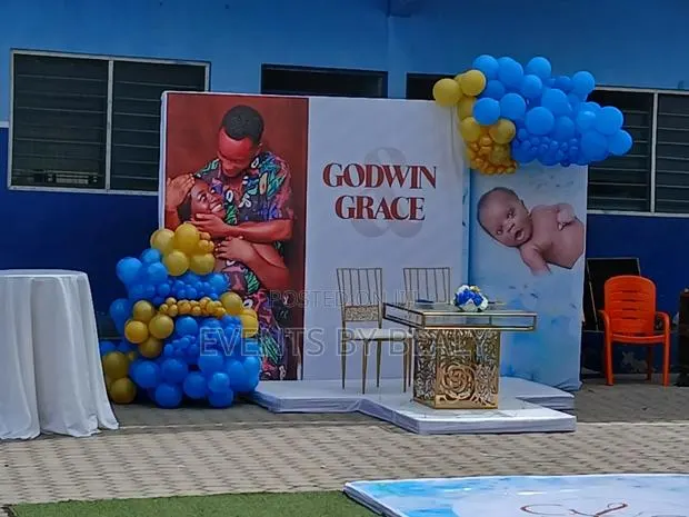 Christening Backdrop · Photo 1