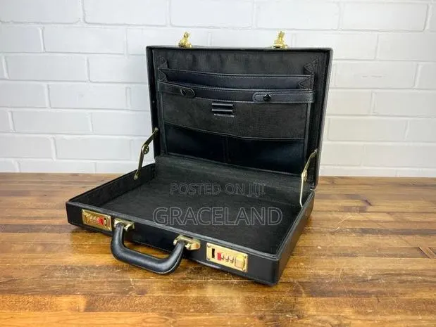 This Is Original Pure Real Leather Numeric Briefcase for Men · Photo 1