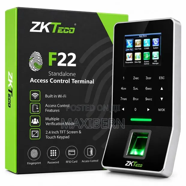 ZKTeco F22 Fingerprint Access Control Terminal · Photo 1