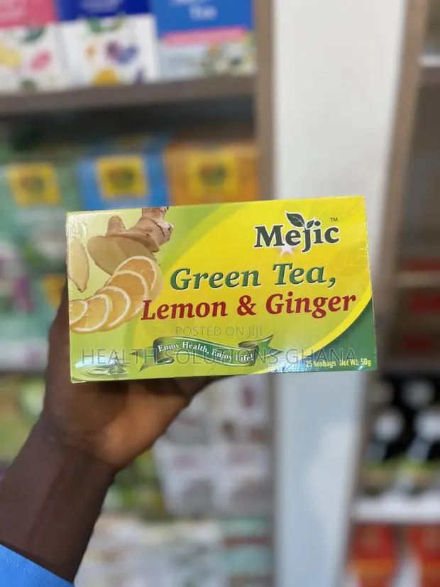 Green Tea Lemon Ginger for Detox, Digestion Immune Support · Photo 1