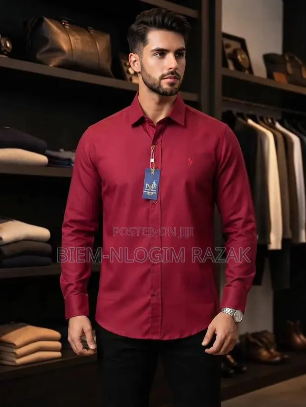 Quality Polo Plain Long Sleeves Shirts Available in Stock · Photo 1