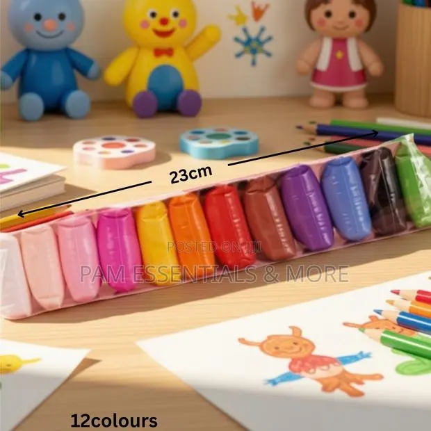 12-Piece Dry Non-Toxic Clay · Photo 1