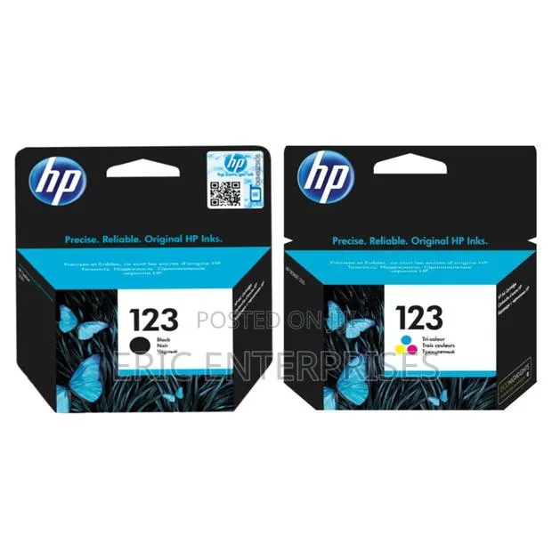 Hp 123 Ink Black and Tri-Colour · Photo 1