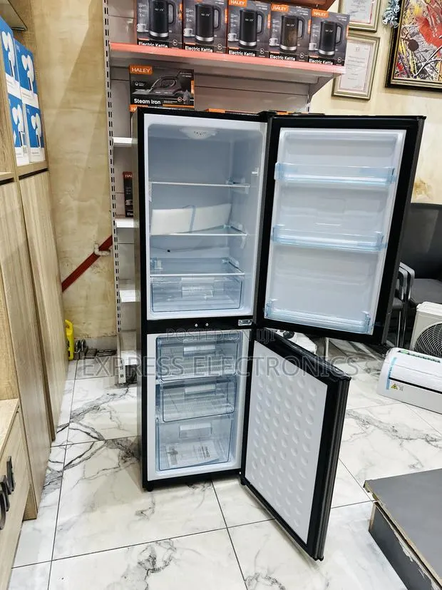 Authentic Sleek Dark Grey Double Door Deuce Bottom Freezer Nasd-2-20fl · Photo 1