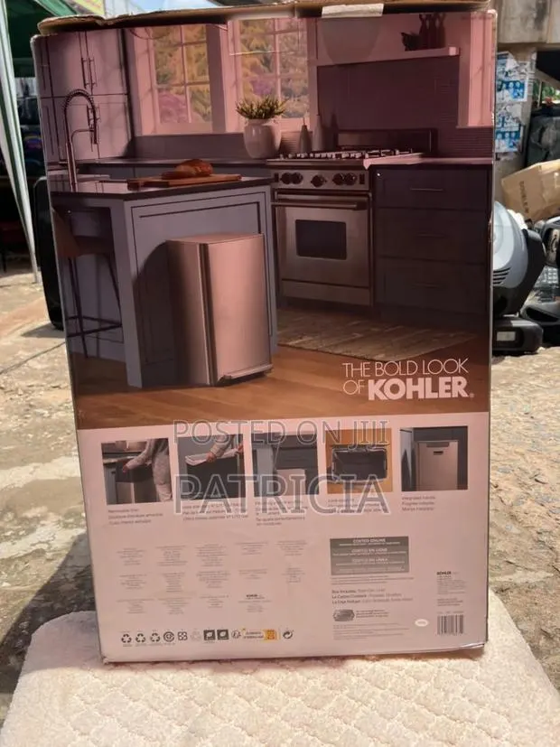 Kohler 47l (13 Gallon) Stainless Steel Kitchen Trash Can · Photo 1